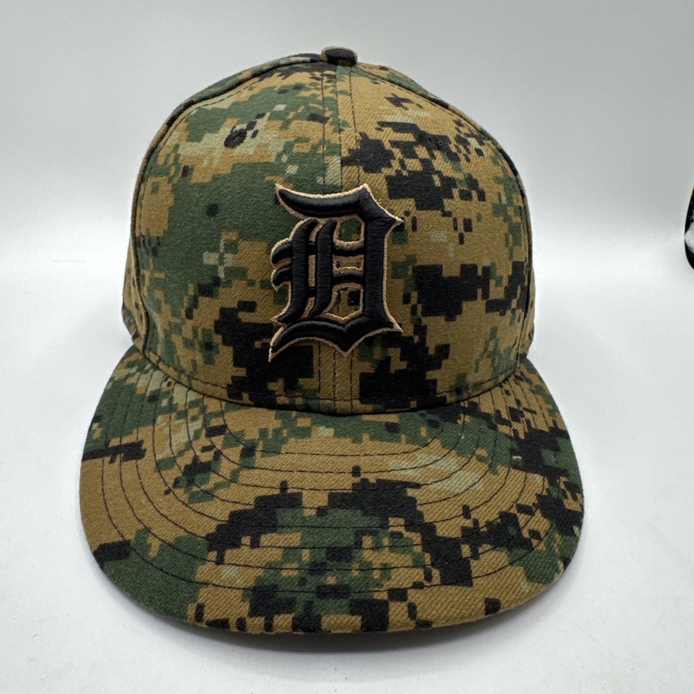 Detroit Tigers New Era digital Camo 2016 Memorial Day 59FIFTY Fitted Hat 7 1/8